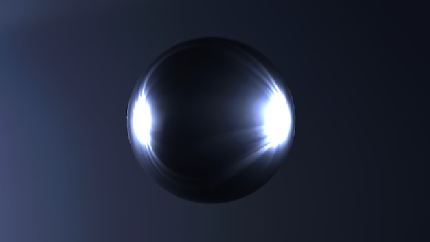 Illustrazione della sfera di vetro 3D