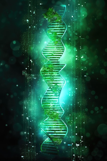 Illustrazione della tecnologia del DNA