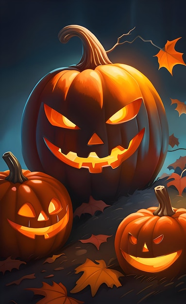 Illustrazione della zucca di Halloween