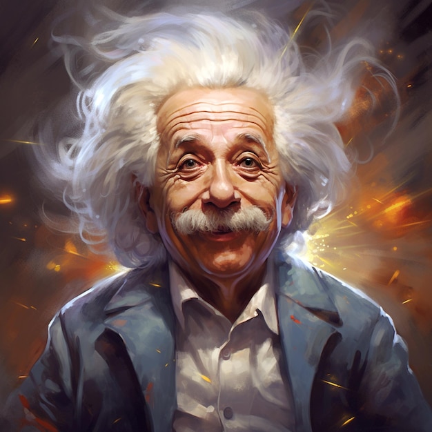 Illustrazione di Albert Einstein