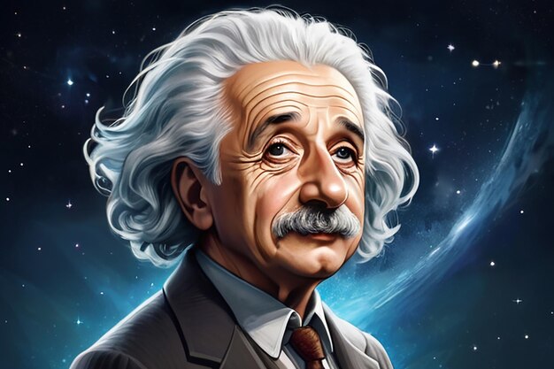 Illustrazione di Albert Einstein