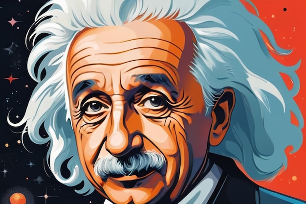 Illustrazione di Albert Einstein