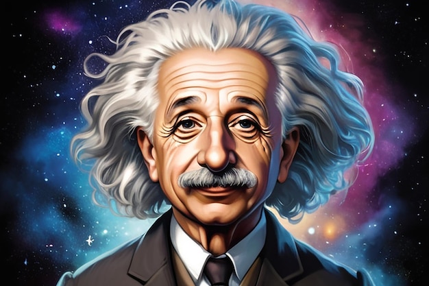 Illustrazione di Albert Einstein