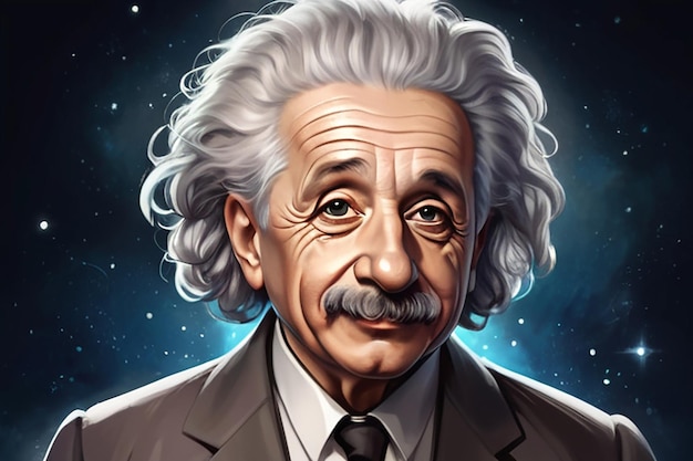 Illustrazione di Albert Einstein