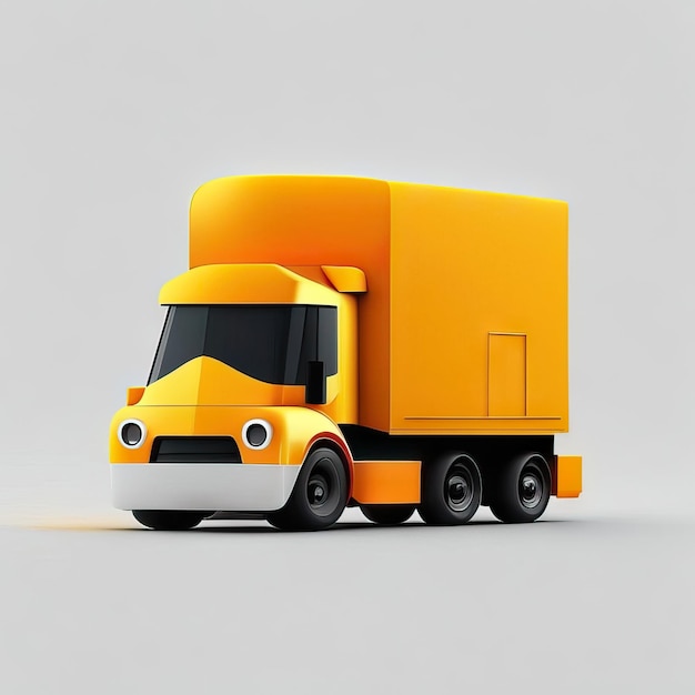 Illustrazione di camion minimalista