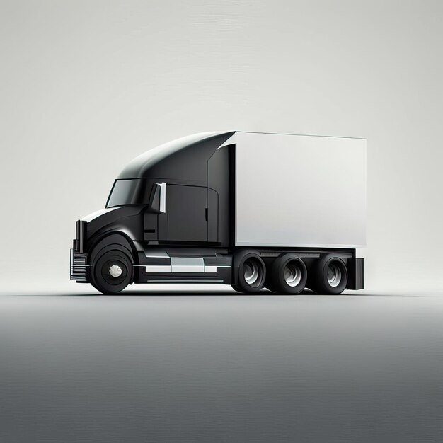 Illustrazione di camion minimalista