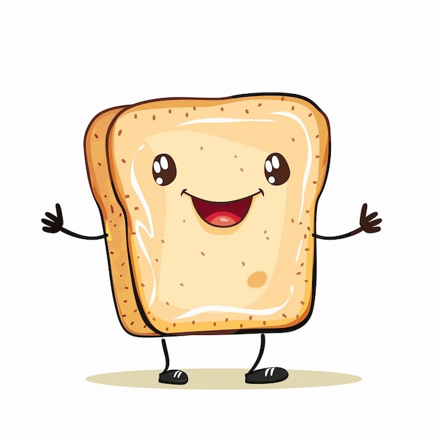 illustrazione di cartone animato di una pancetta buffa