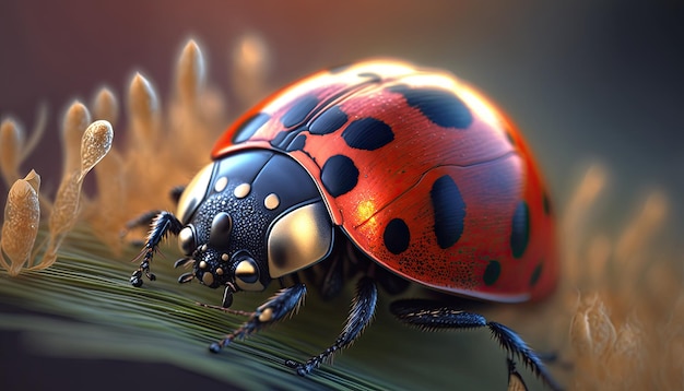 Illustrazione di coccinella