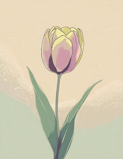 Illustrazione di fiori di tulipano