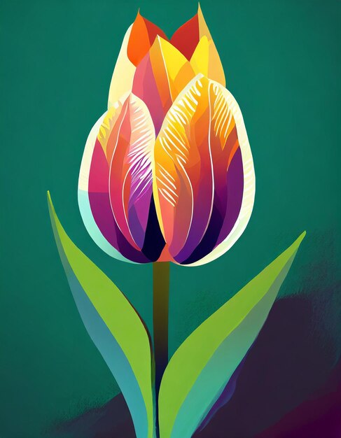 Illustrazione di fiori di tulipano