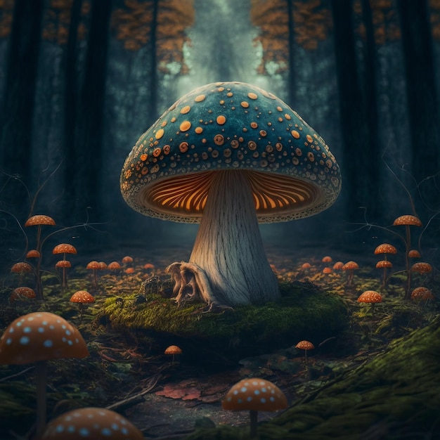 illustrazione di funghi