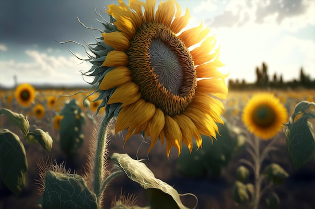 Illustrazione di girasole