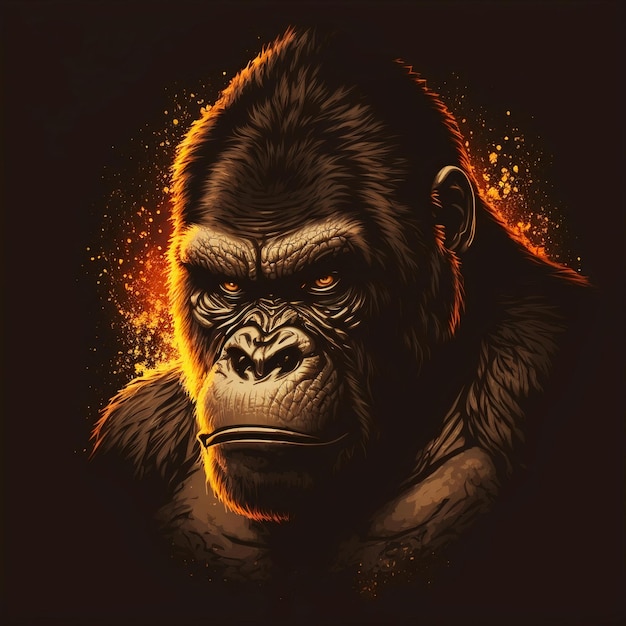 Illustrazione di gorilla