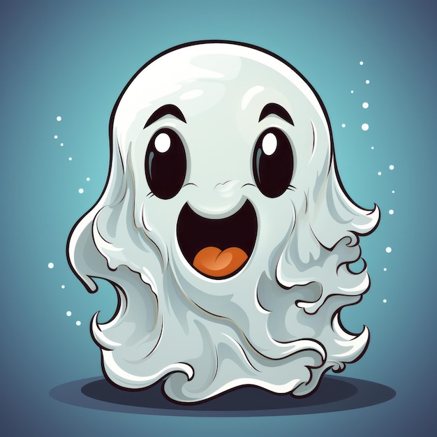 Illustrazione di Halloween di un disegno di arte fantasma