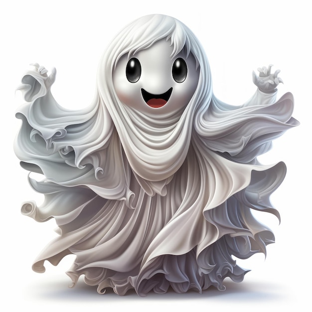 Illustrazione di Halloween di un disegno di arte fantasma