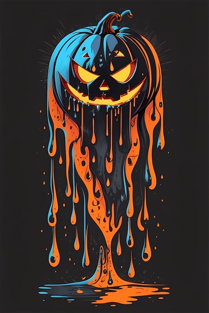 Illustrazione di Halloween in zucca