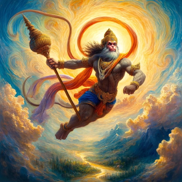 Illustrazione di Hanuman Jayanti