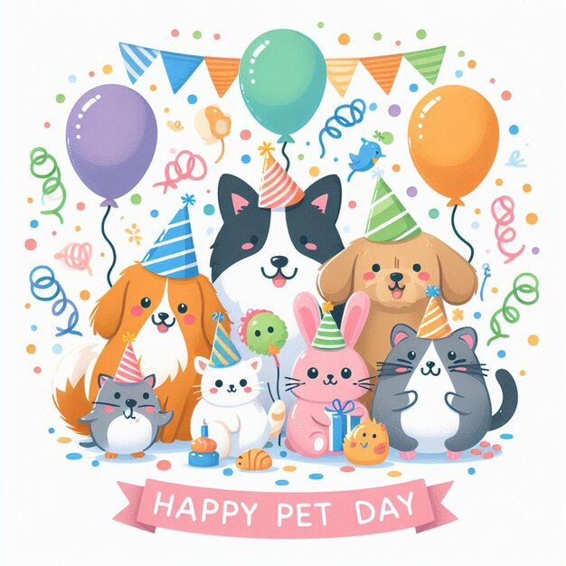 illustrazione di Happy Pet Day