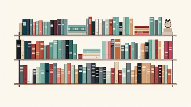 Illustrazione di libreria di vettore per l'arte moderna della parete