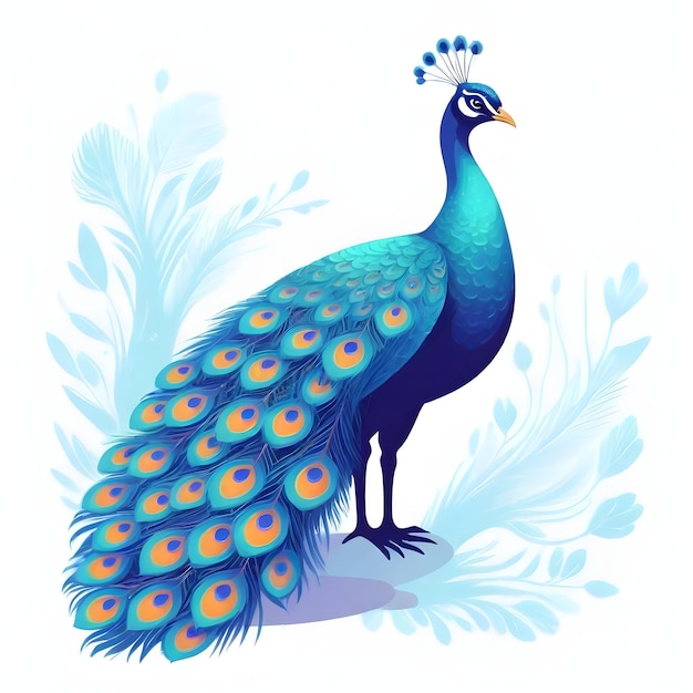 Illustrazione di Majestic Peacock Bird Clipart