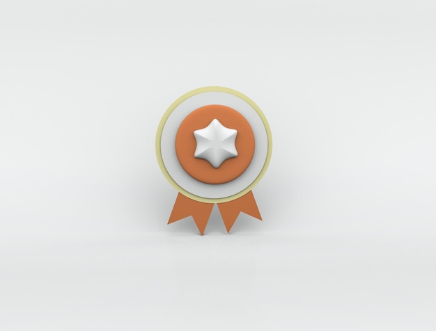 Illustrazione di Medal Awards 3D Rendering HD