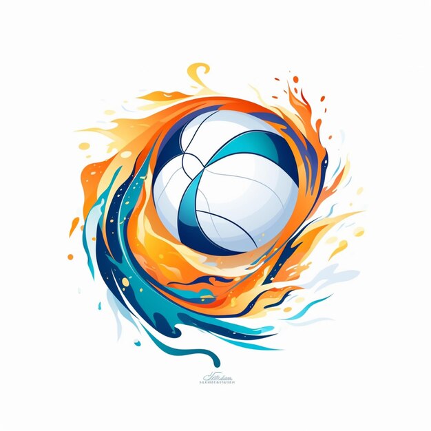 Illustrazione di pallavolo