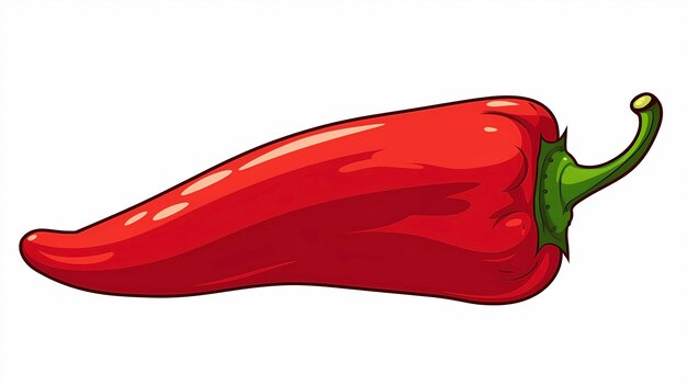 Illustrazione di peperoncino rosso disegnata a mano