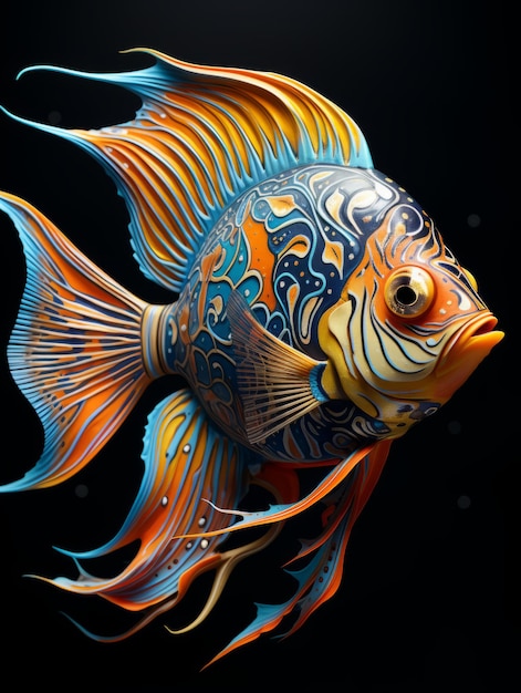 Illustrazione di pesci e animali acquatici