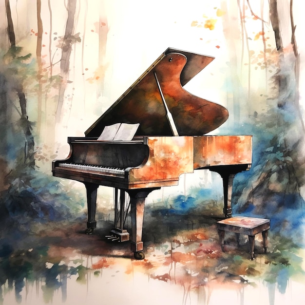 illustrazione di pianoforte