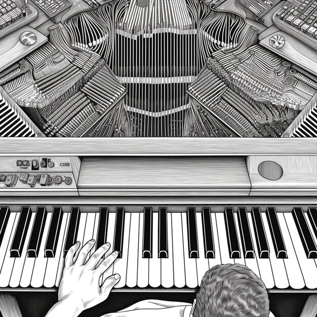 illustrazione di pianoforte