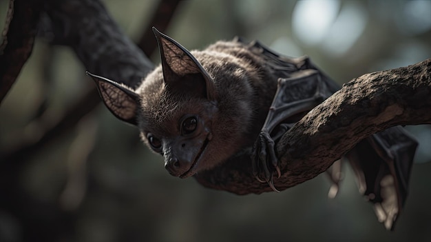 Illustrazione di pipistrelli da vicino