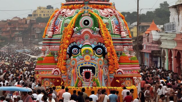 Illustrazione di Ratha Yatra Generativo Ai