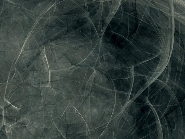 illustrazione di rendering 3D sullo sfondo frattale astratto in bianco e nero
