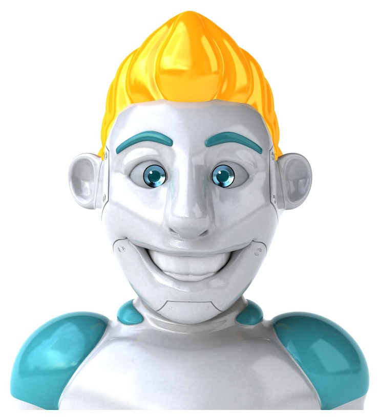 Foto illustrazione di robot 3d