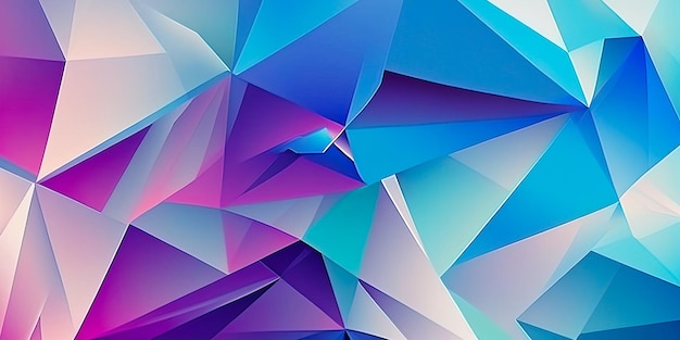 illustrazione di sfondo astratto del triangolo geometrico viola blu bianco sfondo astratto di umore freddo invernale