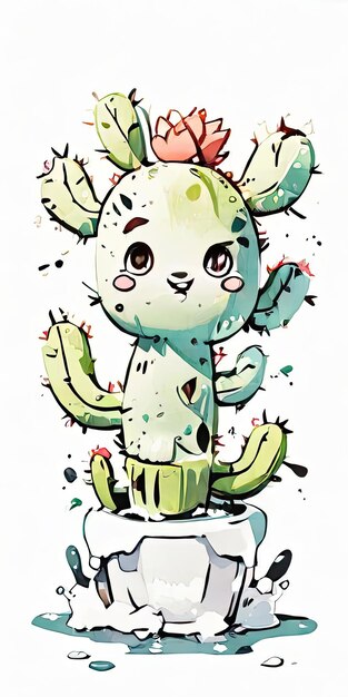 illustrazione di sfondo di cactus