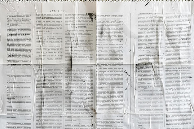 Illustrazione di sfondo di consistenza di giornale bianco con spazio per testo o immagini modello di giornale