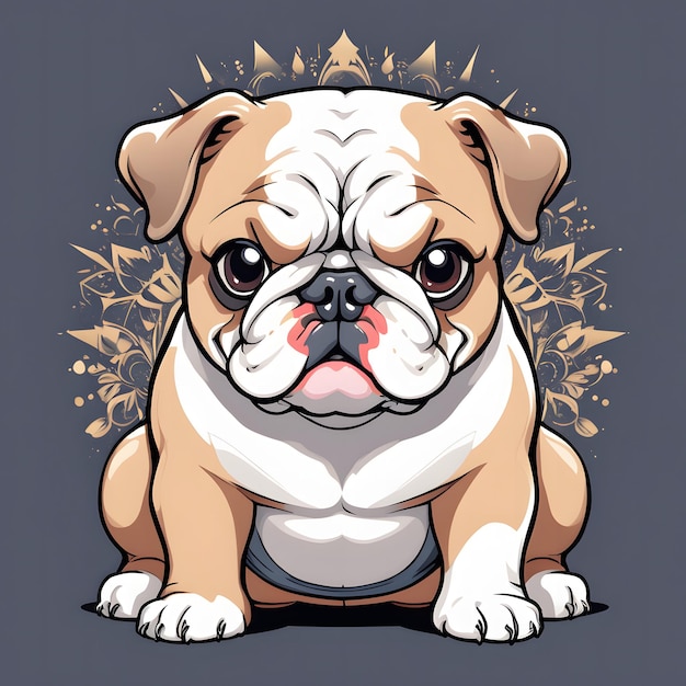 Illustrazione di un bulldog