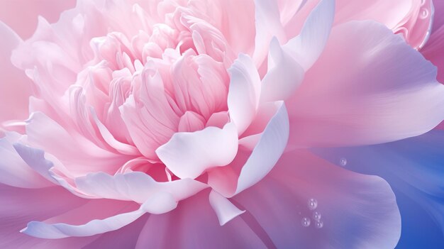 Illustrazione di un fiore di peonia rosa vibrante in primo piano