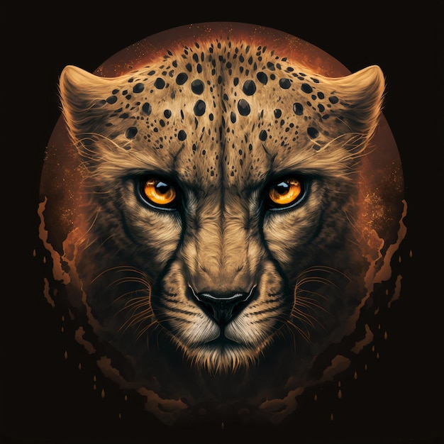 illustrazione di un ghepardo