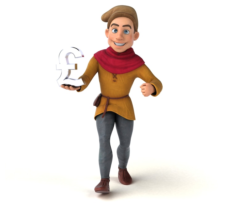 Foto illustrazione di un personaggio storico medievale