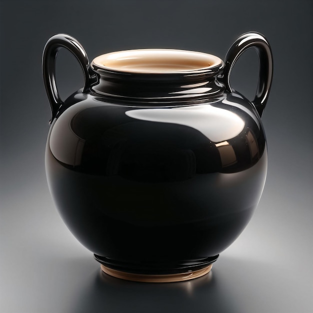 illustrazione di un vaso di lattice nero