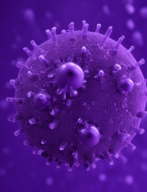 Illustrazione di un virus nel corpo umano