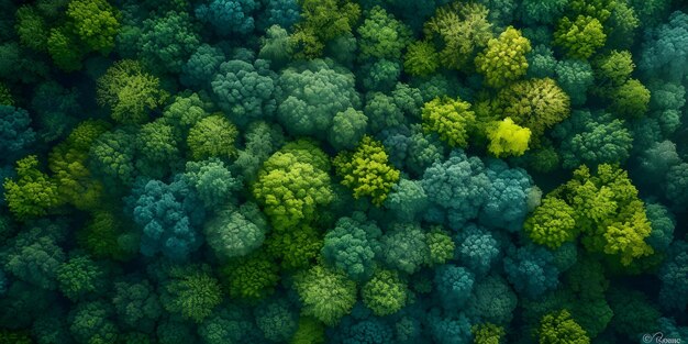 Illustrazione di una foresta prospera che abbraccia la biodiversità e la sostenibilità Concetto Foresta Biodiversità Illustrazione Sostenibilità Ecosistemi prosperi Conservazione della natura