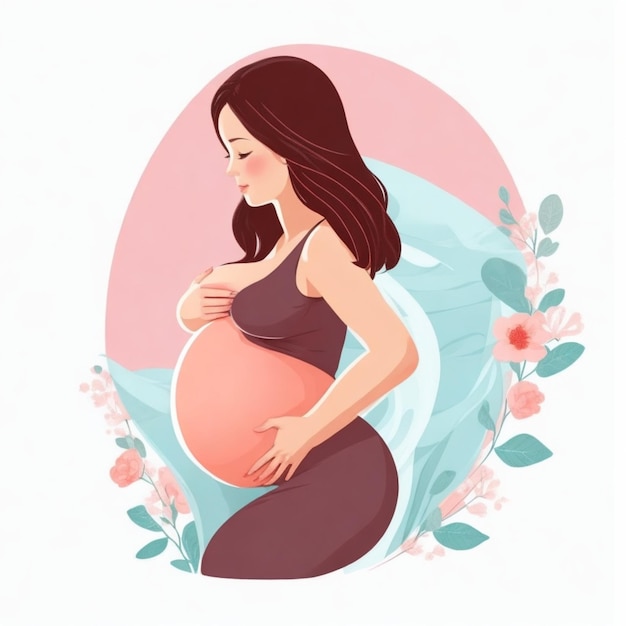 illustrazione di una madre incinta