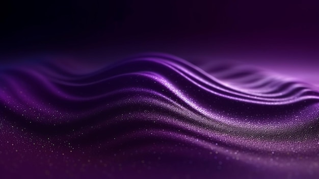 Illustrazione di uno sfondo astratto viola vibrante con onde che scorrono