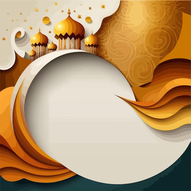 illustrazione di uno sfondo con ornamento per il ramadan