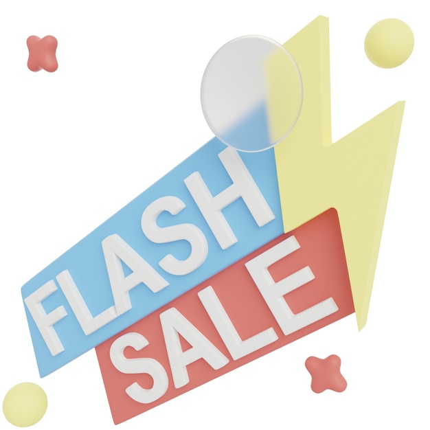 Illustrazione di vendita flash 3D