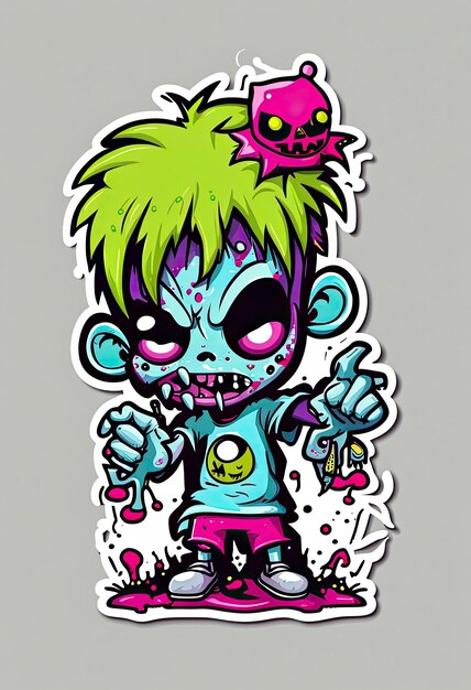 Illustrazione di Zombie Kawaii