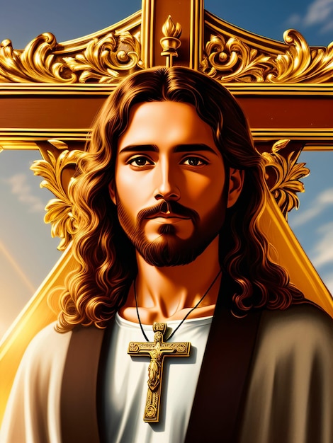 illustrazione digitale di gesù cristo